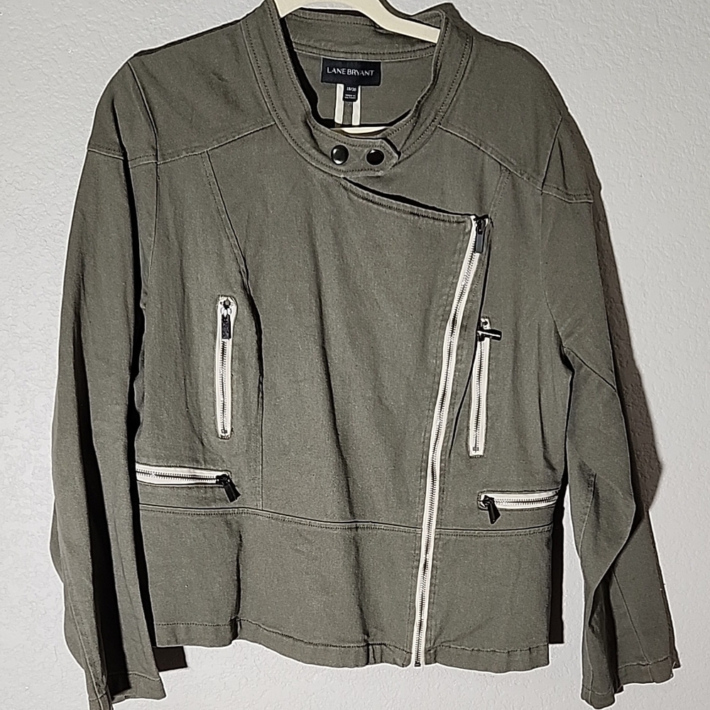 Lane Bryant Jacket Size 18 To 20 Olive Green